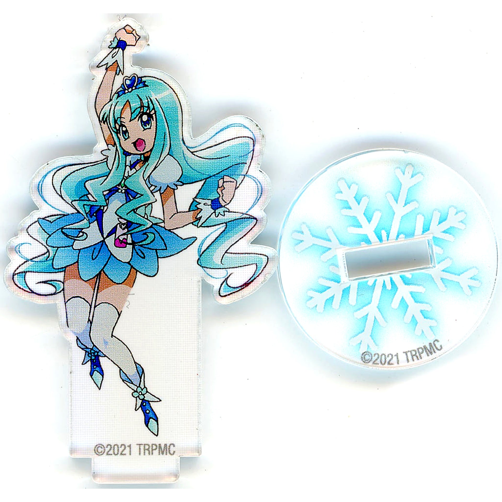 Cure Marine Tropical-Rouge! Precure Movie Snow Princess and Miracle Ring Trading Sparkle Mini Acrylic Stand Collection Theater Goods [USED]