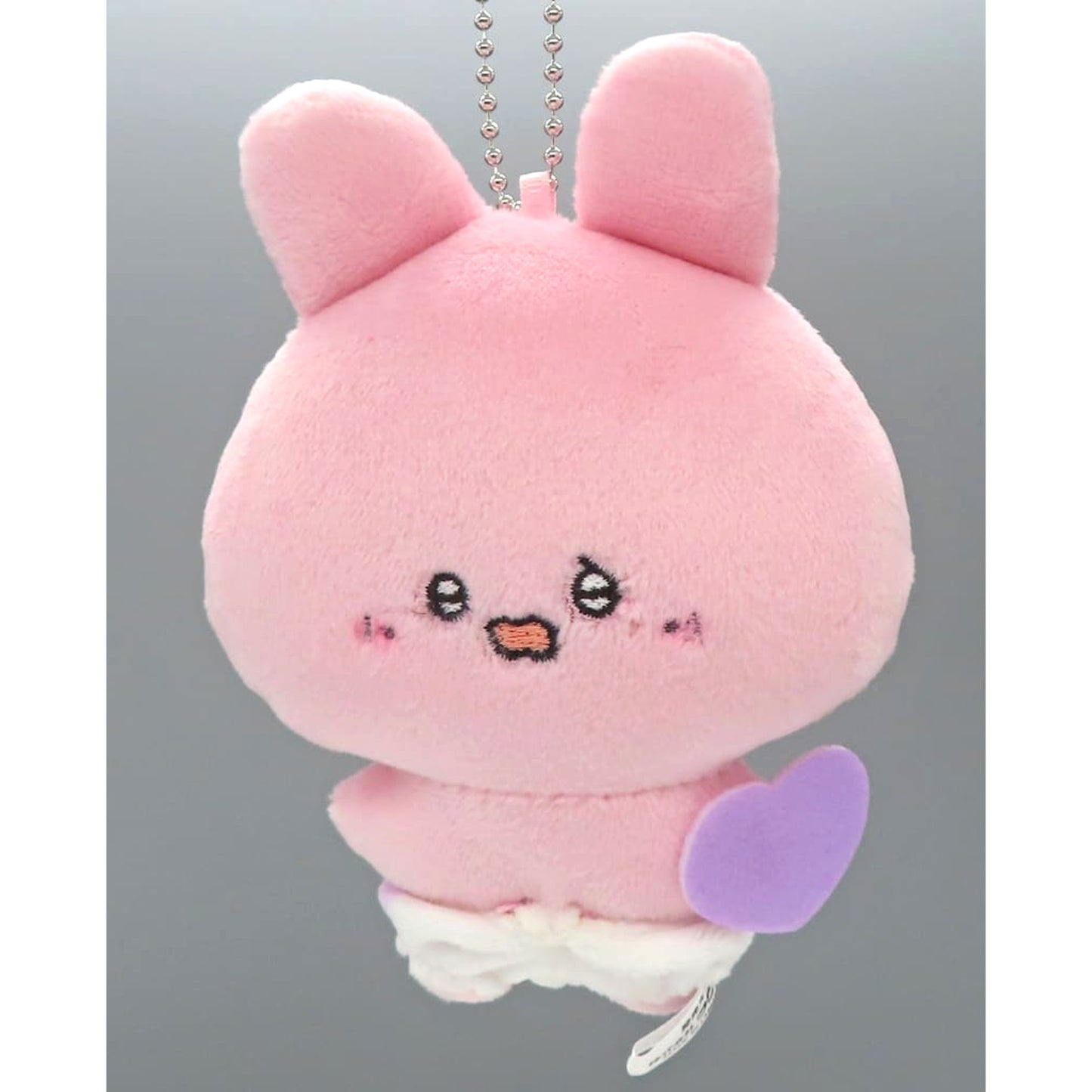 Asamimichan Purple Heart Last Fuku Prize Asamimichan Chara Fuku Kuji Mochi Mochi Mascot Keychain [USED]