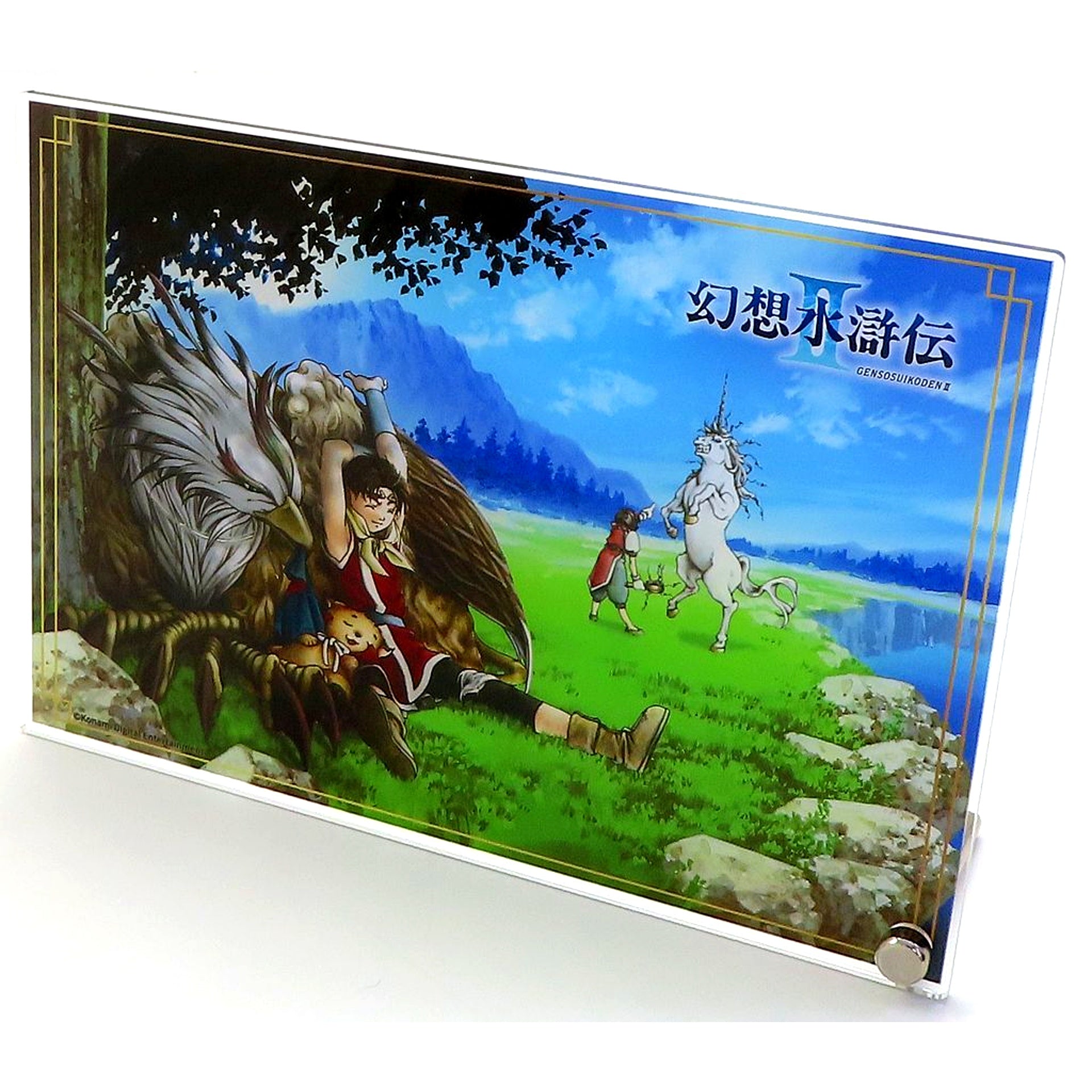 Protagonist & Nanami B-1 Prize Acrylic Board MOLLY.ONLINE Scratch Suikoden II [USED]