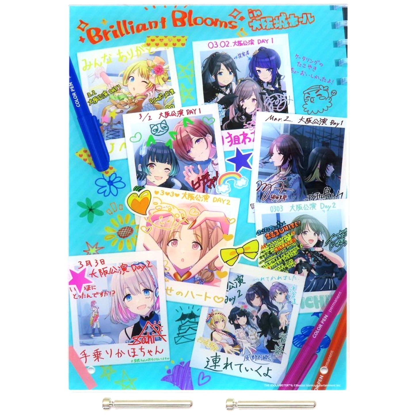 Brilliant Blooms ver. THE IDOLM@STER SHINY COLORS Commemorative Official Acrylic Panel 6thLIVE TOUR [USED]