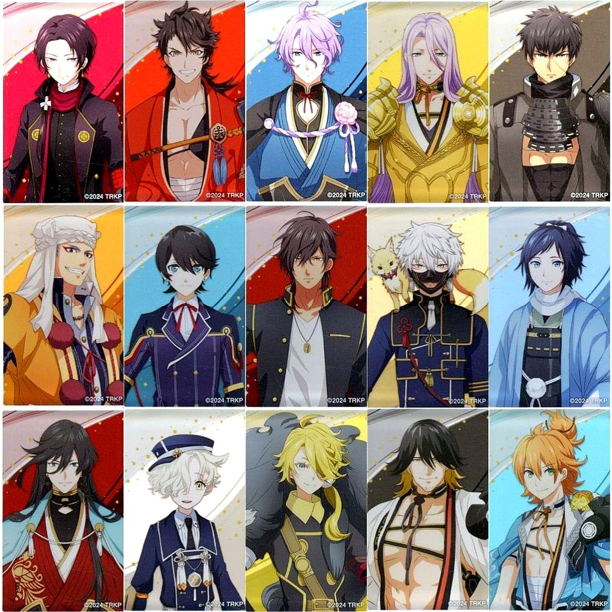 Set of 15 Touken Ranbu Kai Kyoden Moyuru Honnouji x mixx garden Mini Acrylic Block Collection Vol.3 [USED]