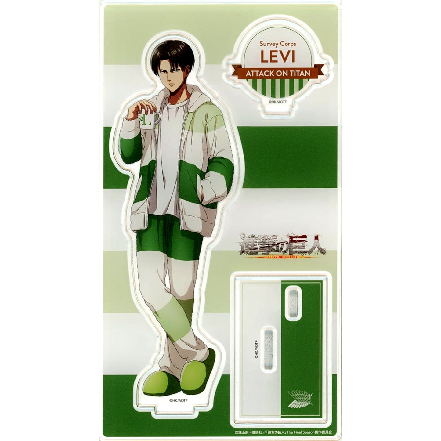 Levi Ackerman Attack on Titan Animate Fair Roomwear Ver. Pajamas Acrylic Stand [USED]