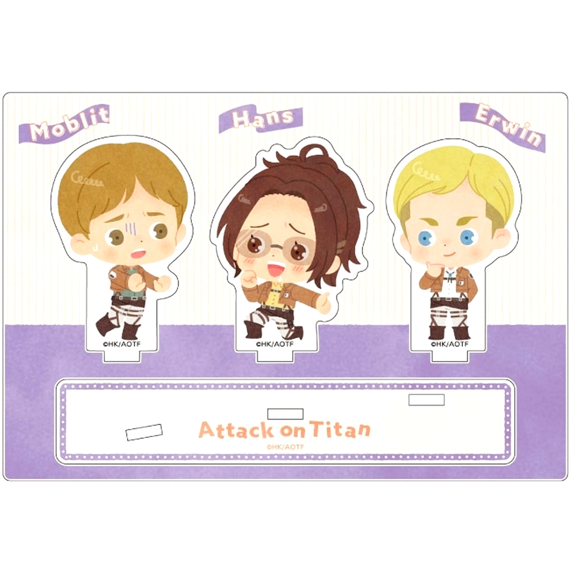 Moblit & Hange & Erwin C. Attack on Titan The Final Season Triple Acrylic Stand [USED]