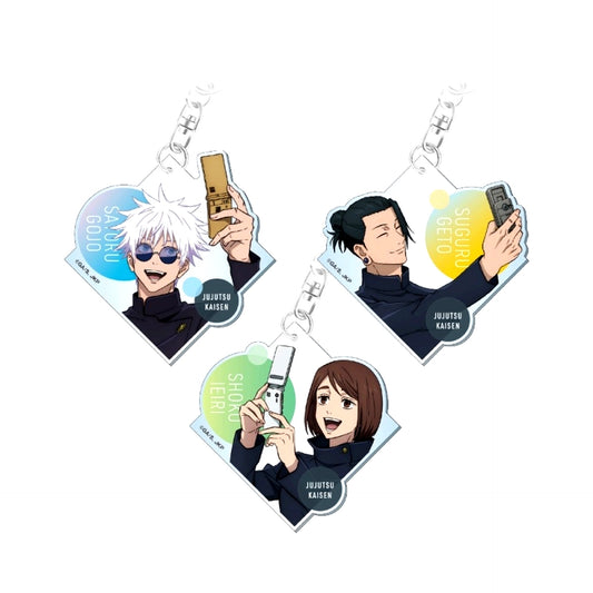 Set of 3 Jujutsu Kaisen Season 2 Hidden Inventory Juju HONPO Trading Acrylic Keychain [USED]