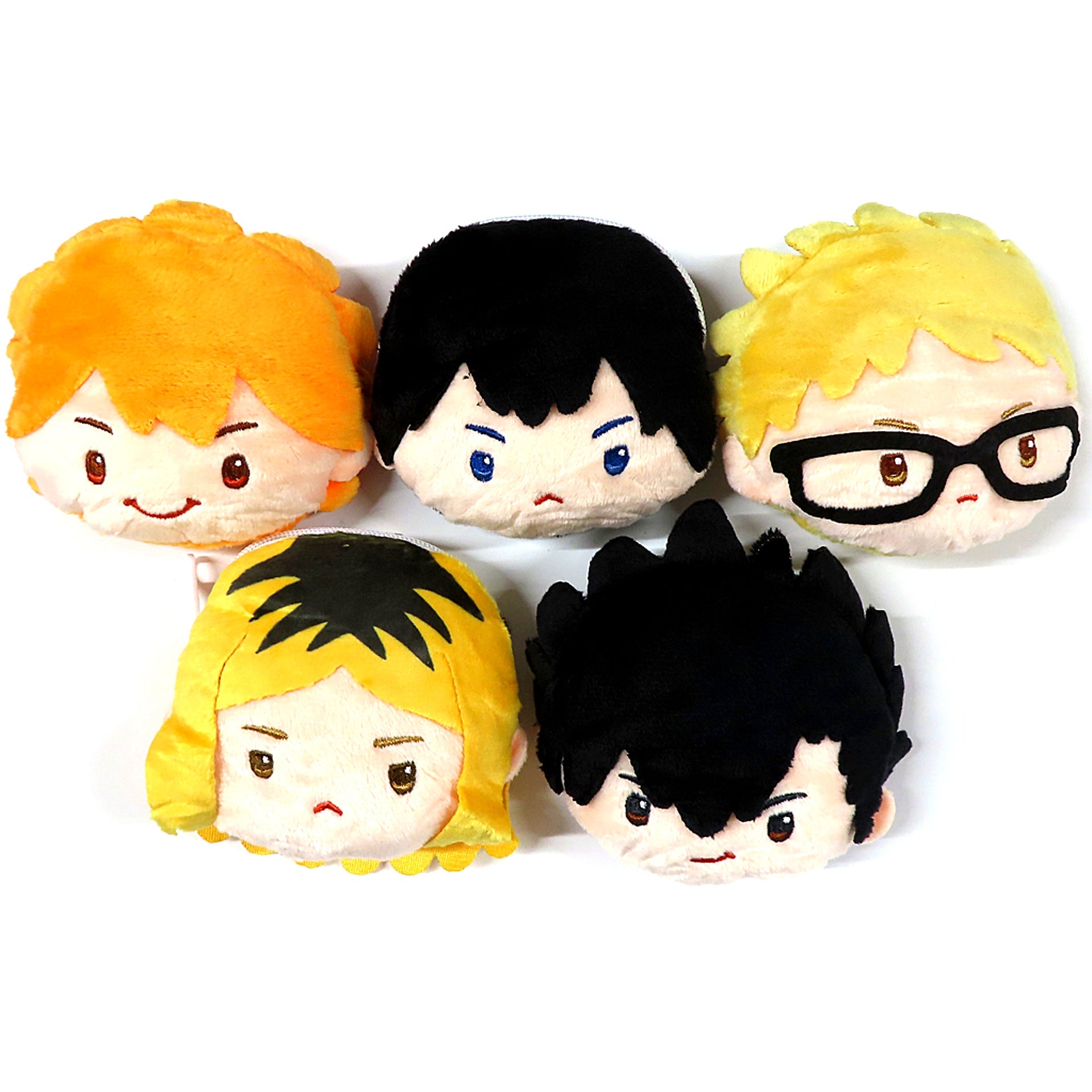 Set of 5 Haikyu!! Reversible Plush [USED]