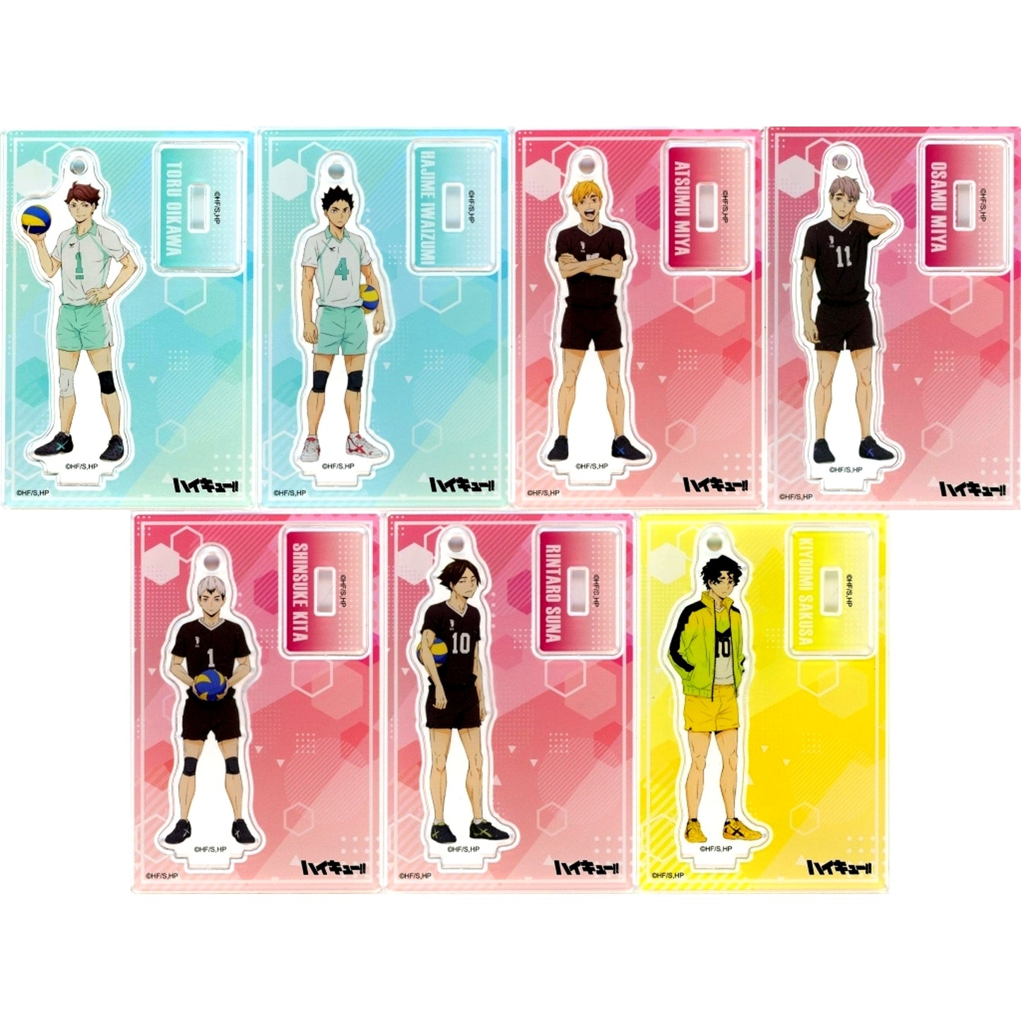 Set of 7 Haikyu!! Plaza TD Mini Acrylic Stand B [USED]