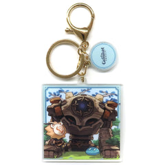 Genshin Ruin Guard Chibi Chara Acrylic Keychain Infinite Adventure in Teyvat: Fontaine Chapter Game Art Exhibition Exclusive Keychains [USED]