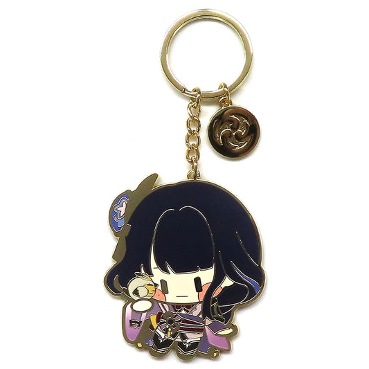 Genshin Raiden Shogun Chibi Character Series Metal Keychain Keychains [USED]