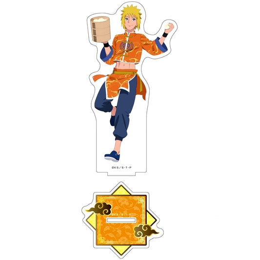 Minato Namikaze 6 Original Outfit Ver. Illustration Big Acrylic Stand Naruto Shippuden [USED]