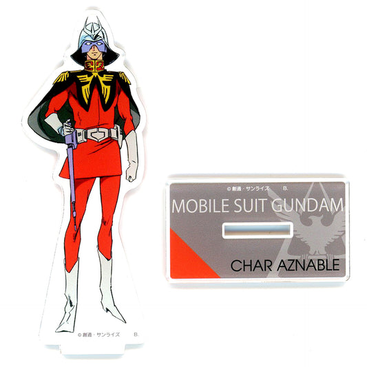 Char Aznable Mobile Suit Gundam Acrylic Stand Standard Size [USED]