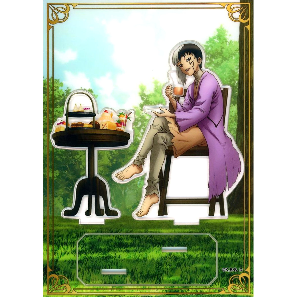 Gen Asagiri Afternoon Tea Ver. Dr. STONE Illustration Acrylic Stand [USED]