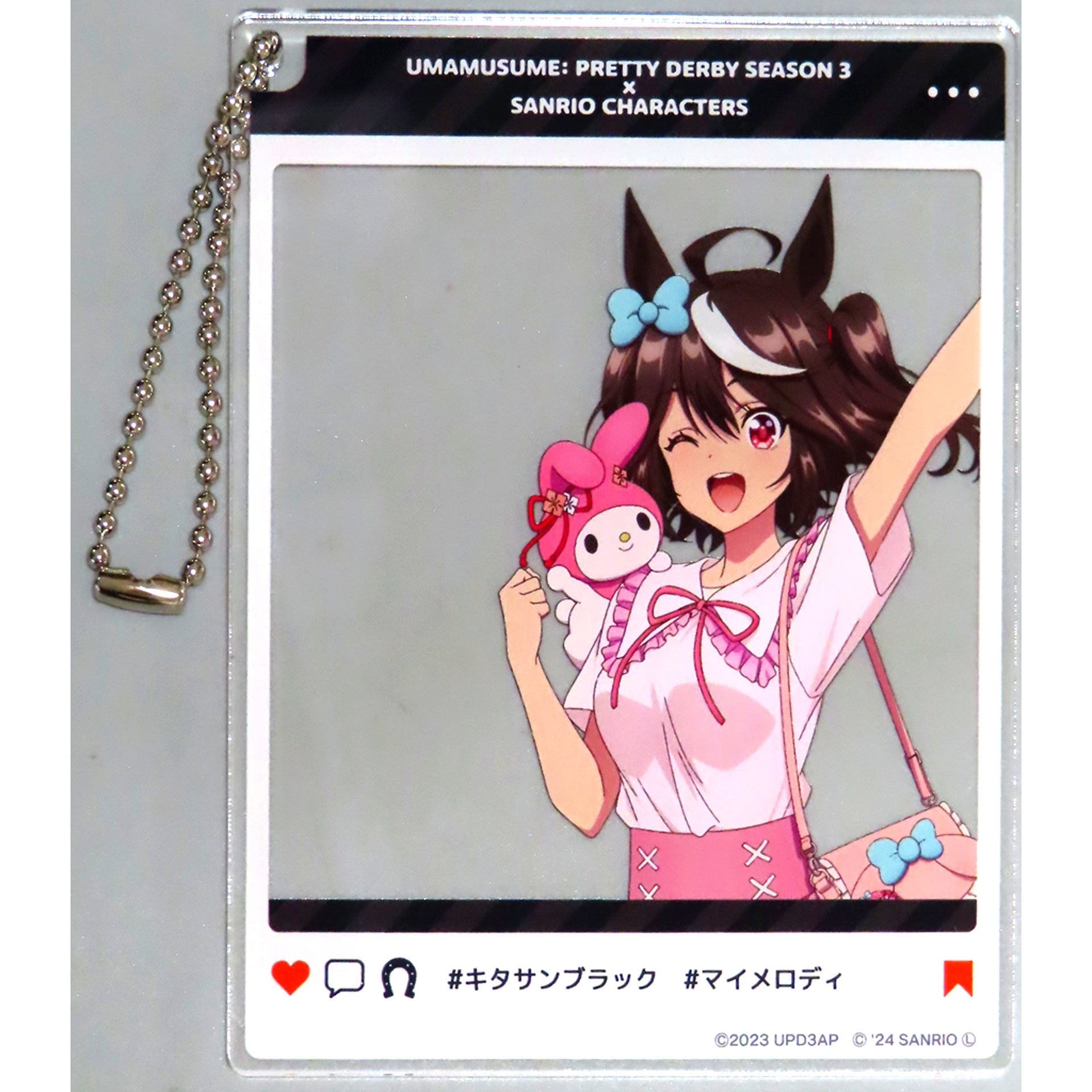 Kitasan Black x My Melody Uma Musume Pretty Derby Season 3 Sanrio Characters Odekake Acrylic Keychain PremiumShop [USED]