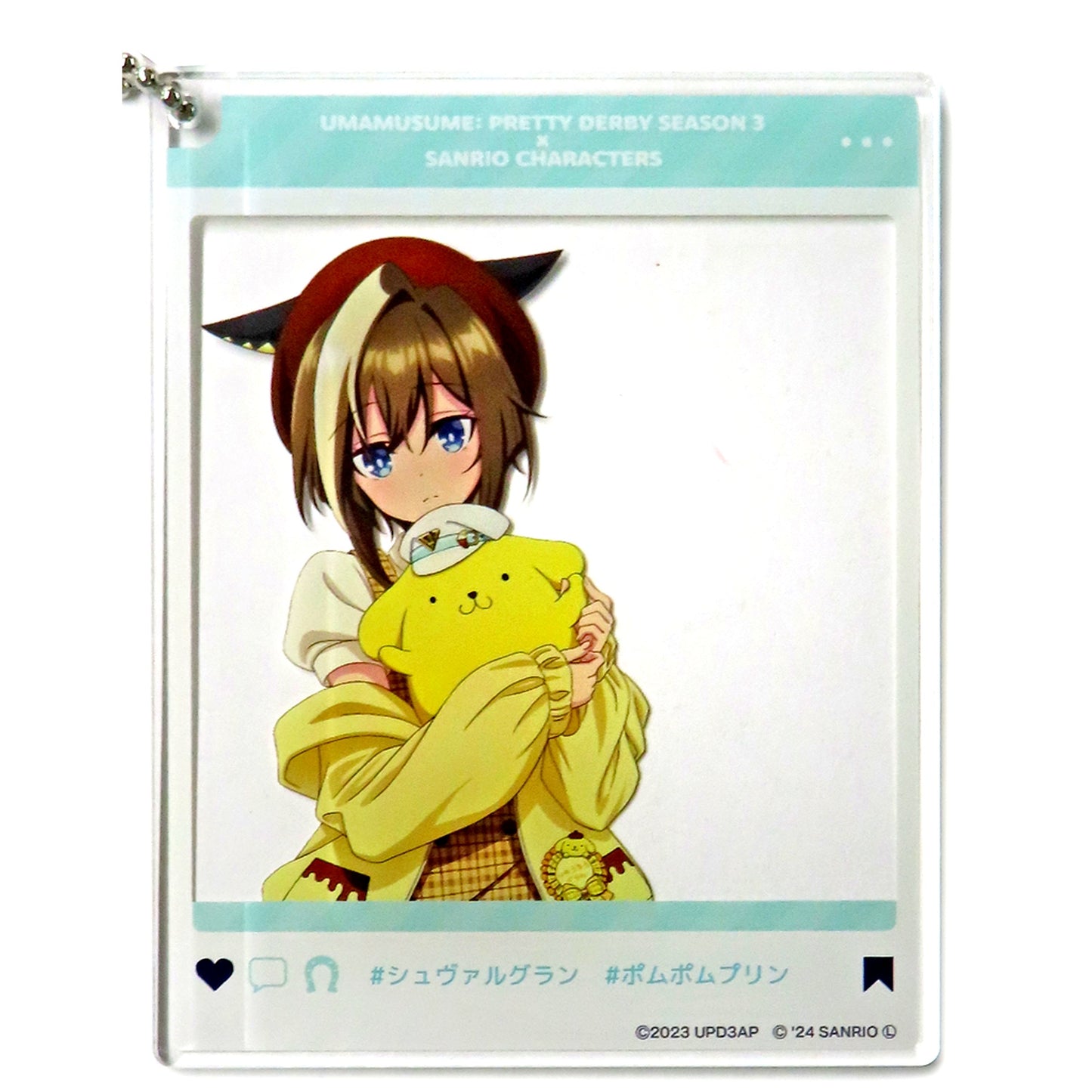 Cheval Grand x Pompompurin Uma Musume Pretty Derby Season 3 x Sanrio Characters PremiumShop Odekake Acrylic Keychain [USED]