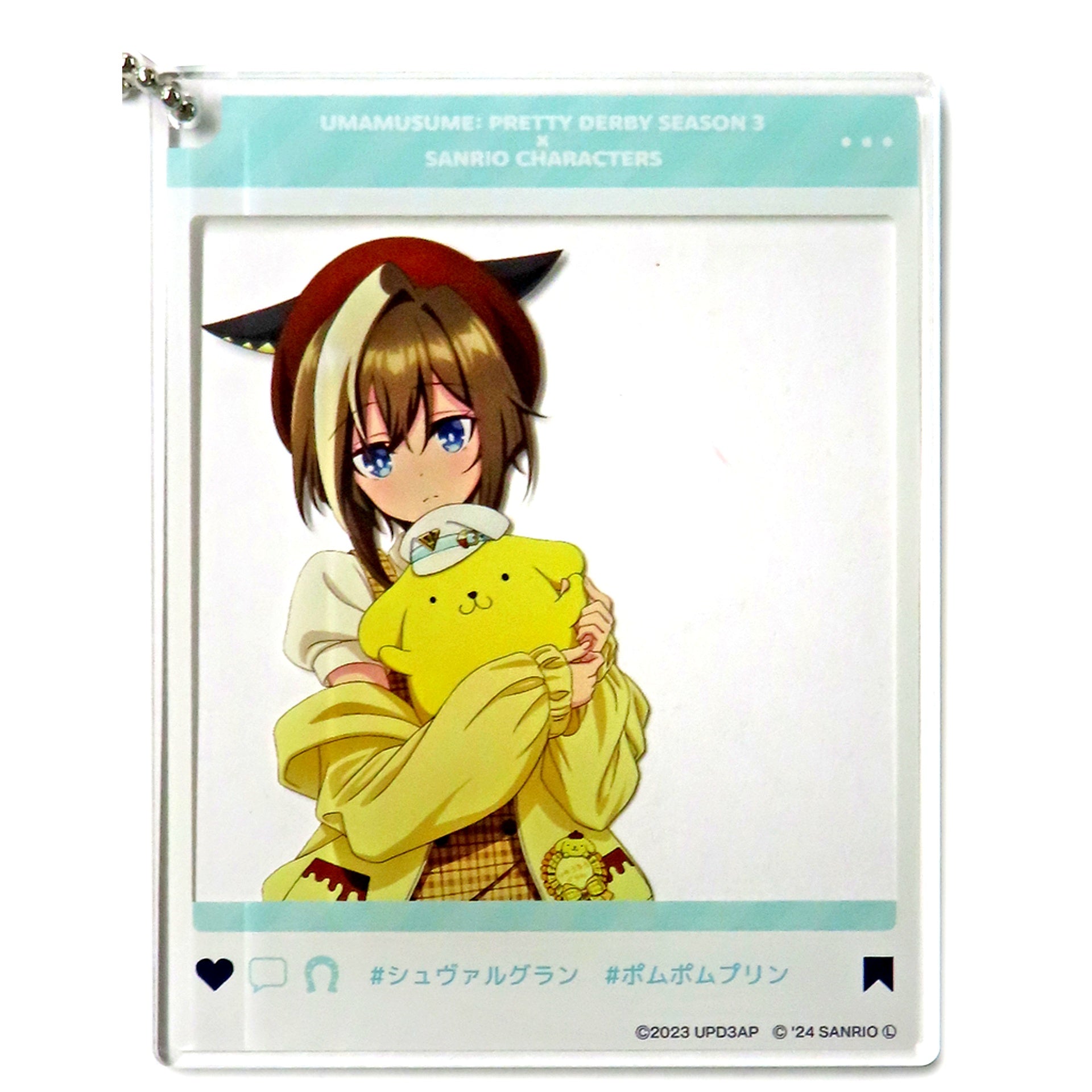 Cheval Grand x Pompompurin Uma Musume Pretty Derby Season 3 x Sanrio Characters PremiumShop Odekake Acrylic Keychain [USED]
