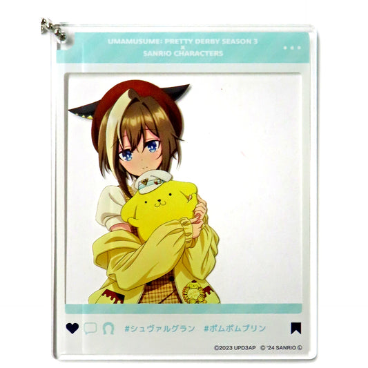 Cheval Grand x Pompompurin Uma Musume Pretty Derby Season 3 x Sanrio Characters PremiumShop Odekake Acrylic Keychain [USED]