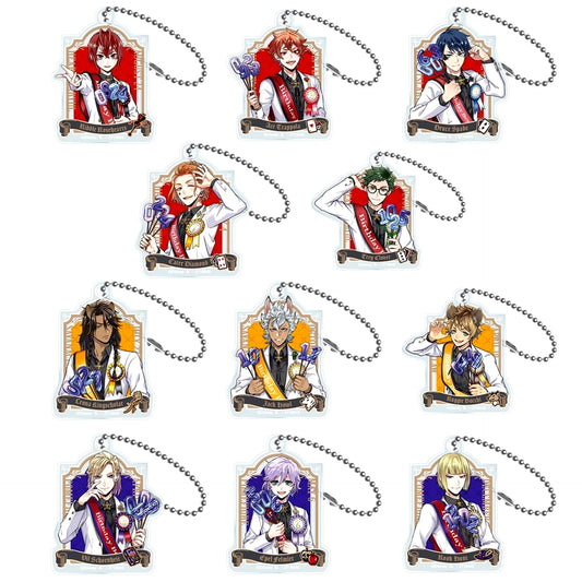 Set of 11 Disney Twisted-Wonderland Capsule Acrylic Charm Vol.1 [USED]