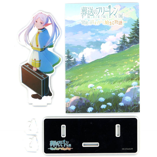 Frieren Acrylic Stand with Postcard Frieren Beyond Journey's End Exhibition Story Starting From the End of Adventure Ticket Bonus [USED]