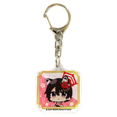 Blue Archive Tsubaki Kasuga Mini Acrylic Keychain Urara Kyoto Spring Trip! Exclusive Keychains [USED]