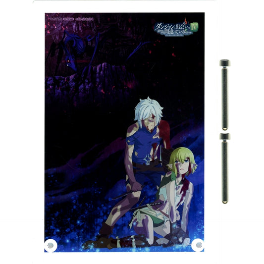 Bell Cranel & Ryu Lion Acrylic Character Plate AmiAmi Ltd Bonus for Is It Wrong to Try to Pick Up Girls in a Dungeon? IV Ryu Lion 1/7 Figure [USED]