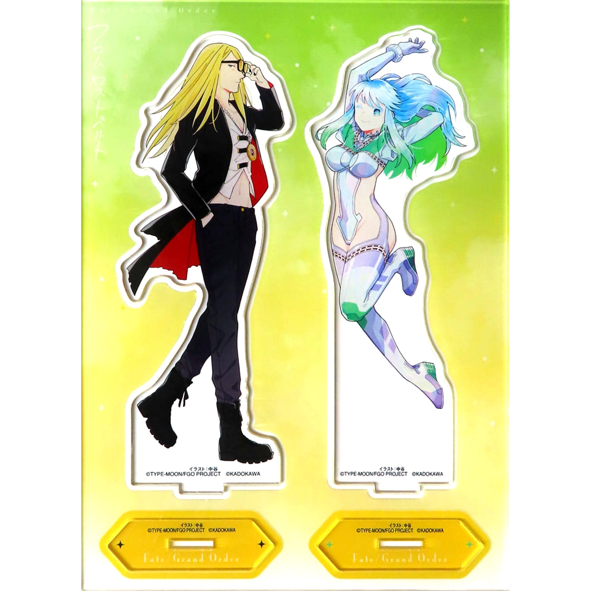 Tezcatlipoca and Kukulkan Fate/Grand Order From Lostbelt Comics Vol.6 Animate Limited Set Bundled Bonus Single Item 2 Type Set Acrylic Stand [USED]