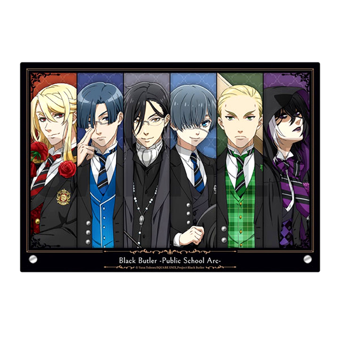Group Acrylic Art Panel Black Butler: Public School Arc [USED]
