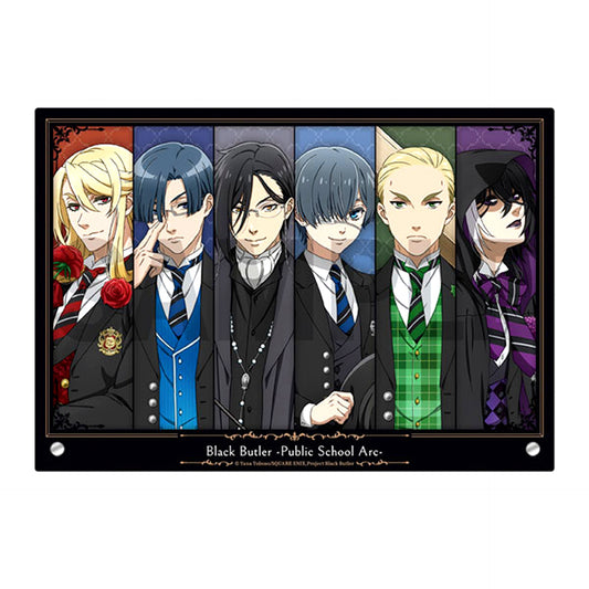 Group Acrylic Art Panel Black Butler: Public School Arc [USED]