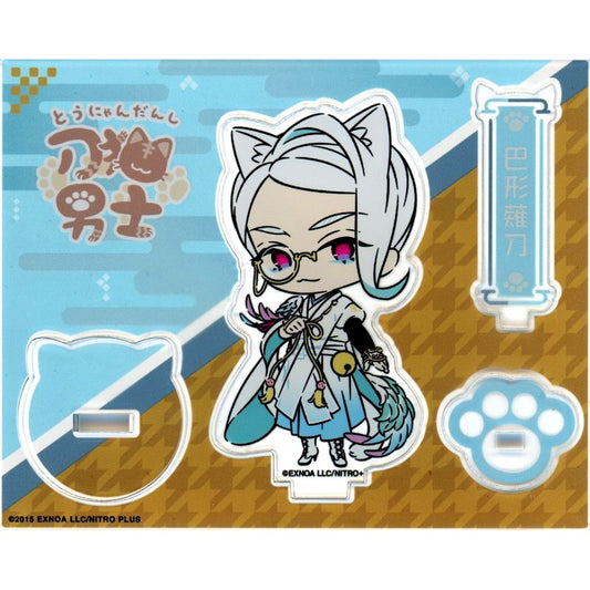 Tomoegata Naginata Touken Ranbu ONLINE Touneko Danshi Acrylic Stand POP UP STORE Touken Neko Danshi [USED]