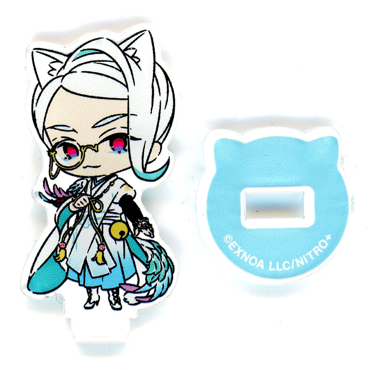 Tomoegata Naginata Touken Ranbu ONLINE Touneko Danshi Mini Acrylic Character Stand Collection Vol.8 POP UP STORE Touken Neko Danshi [USED]