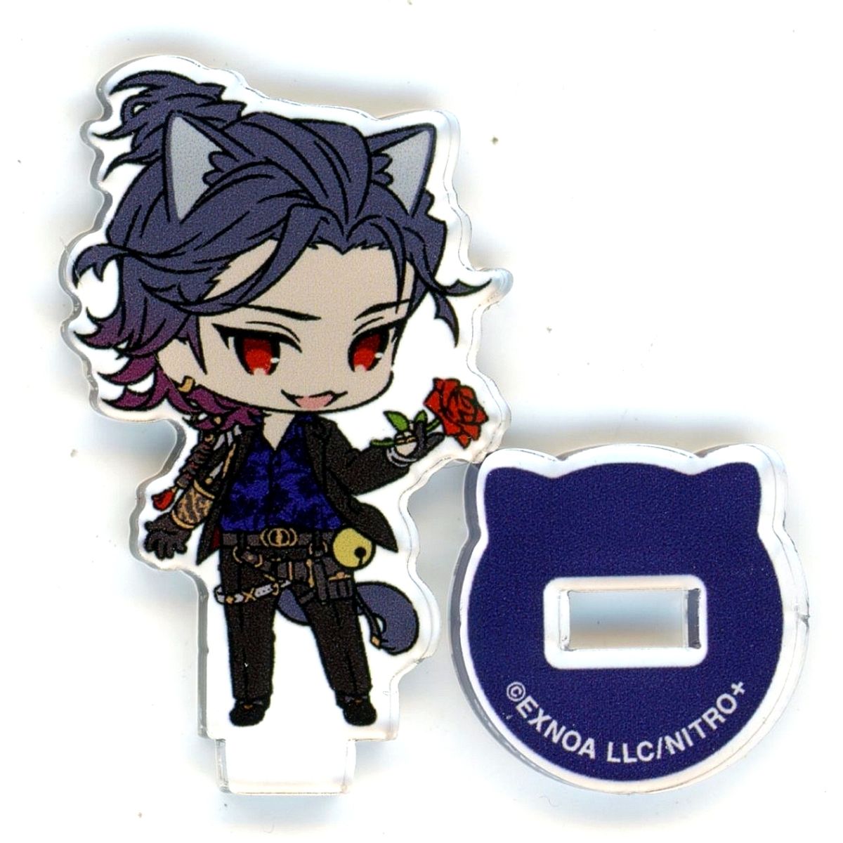 Fukushima Mitsutada Touken Ranbu ONLINE Touneko Danshi Mini Acrylic Character Stand Collection Vol.8 POP UP STORE Touken Neko Danshi [USED]