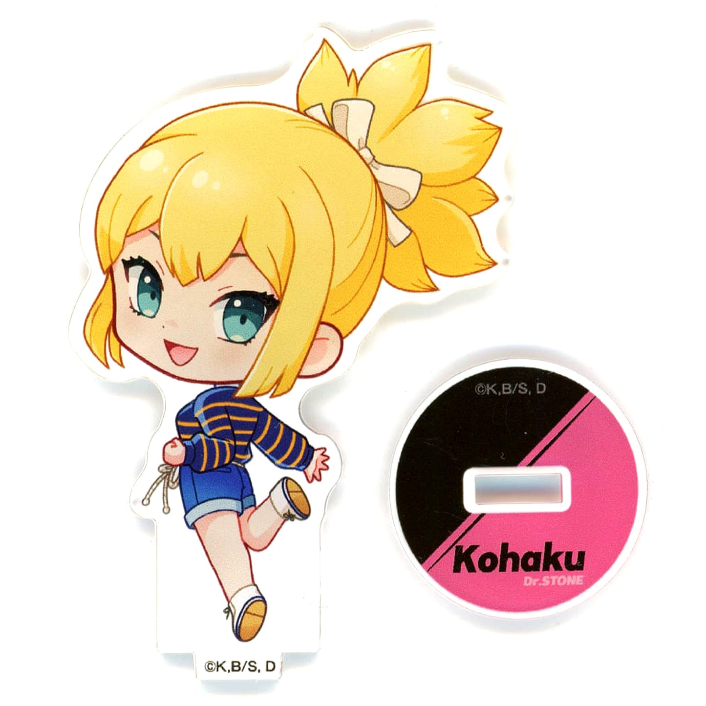 Kohaku Dr.STONE Cafe in Cafe Fan Base Trading Mini Chara Acrylic Stand [USED]