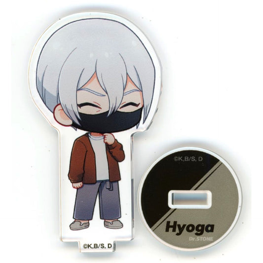 Hyoga Dr. STONE Cafe Fan Base Mini Character Acrylic Stand [USED]