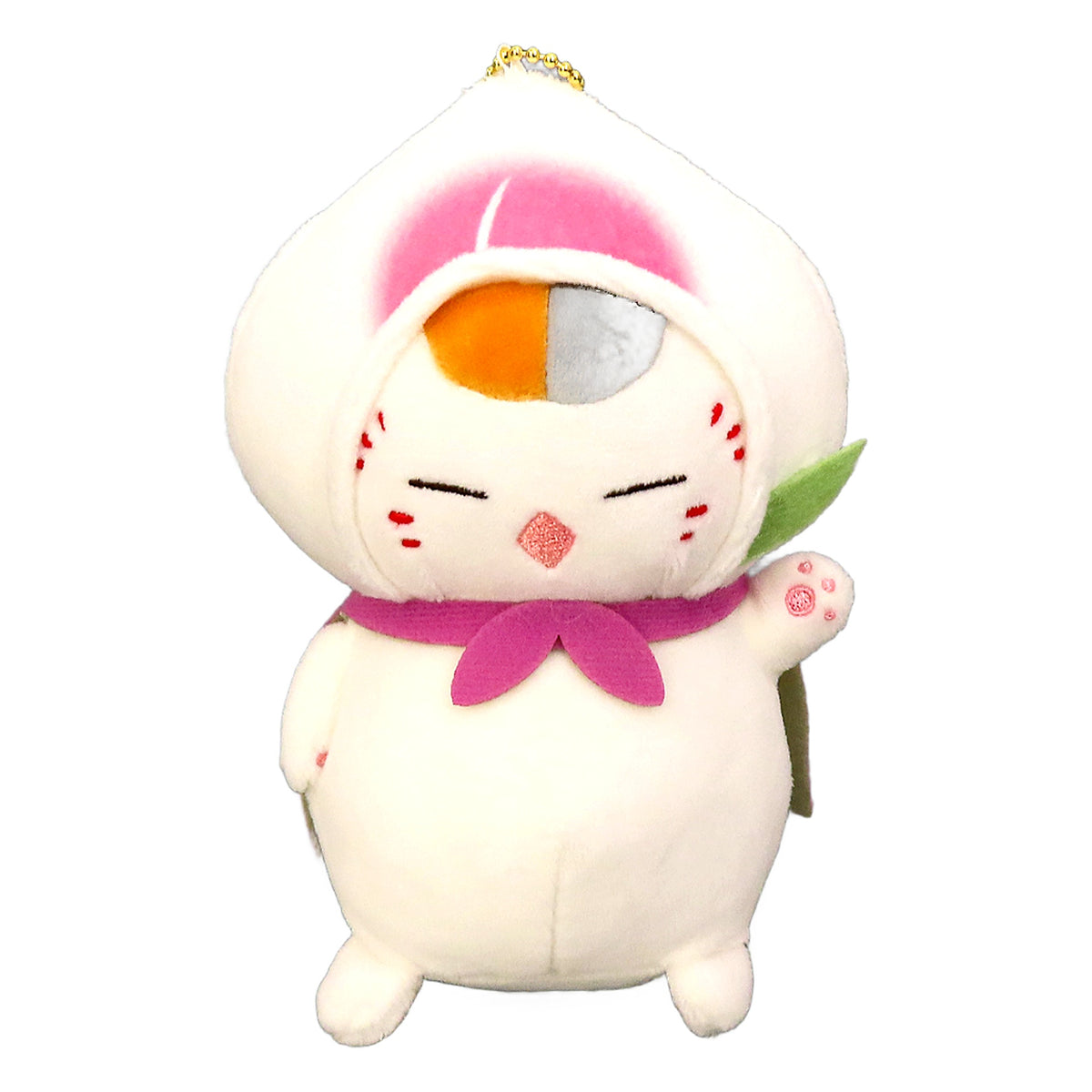 Nyanko-sensei Momoman Natsume's Book of Friends Ichiban Kuji Nyanko-sensei to Yamucha no Jikan Dim Sum Mascot Plush Toy Prize C Mascot [USED]