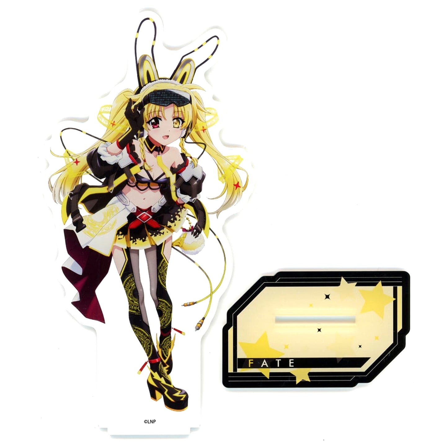 Fate T. Harlaown Magical Cyber Bunny Ver. Big Acrylic Stand Magical Girl Lyrical Nanoha Series Pop Up Store in Gamers [USED]