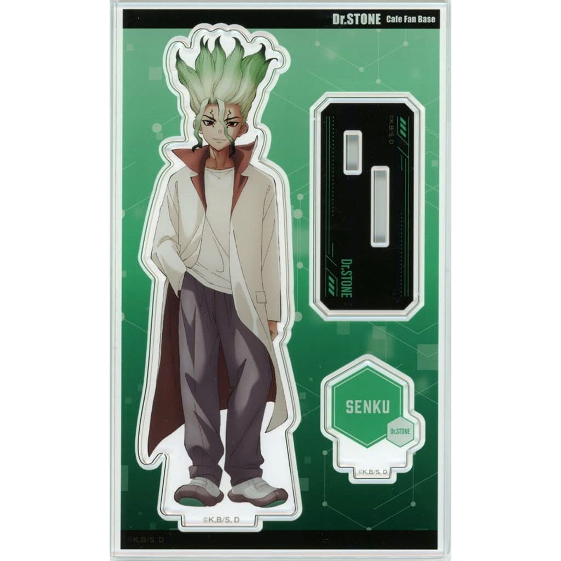 Senku Ishigami Dr.STONE Full Body Acrylic Stand Dr.STONE Cafe in Cafe Fan Base [USED]