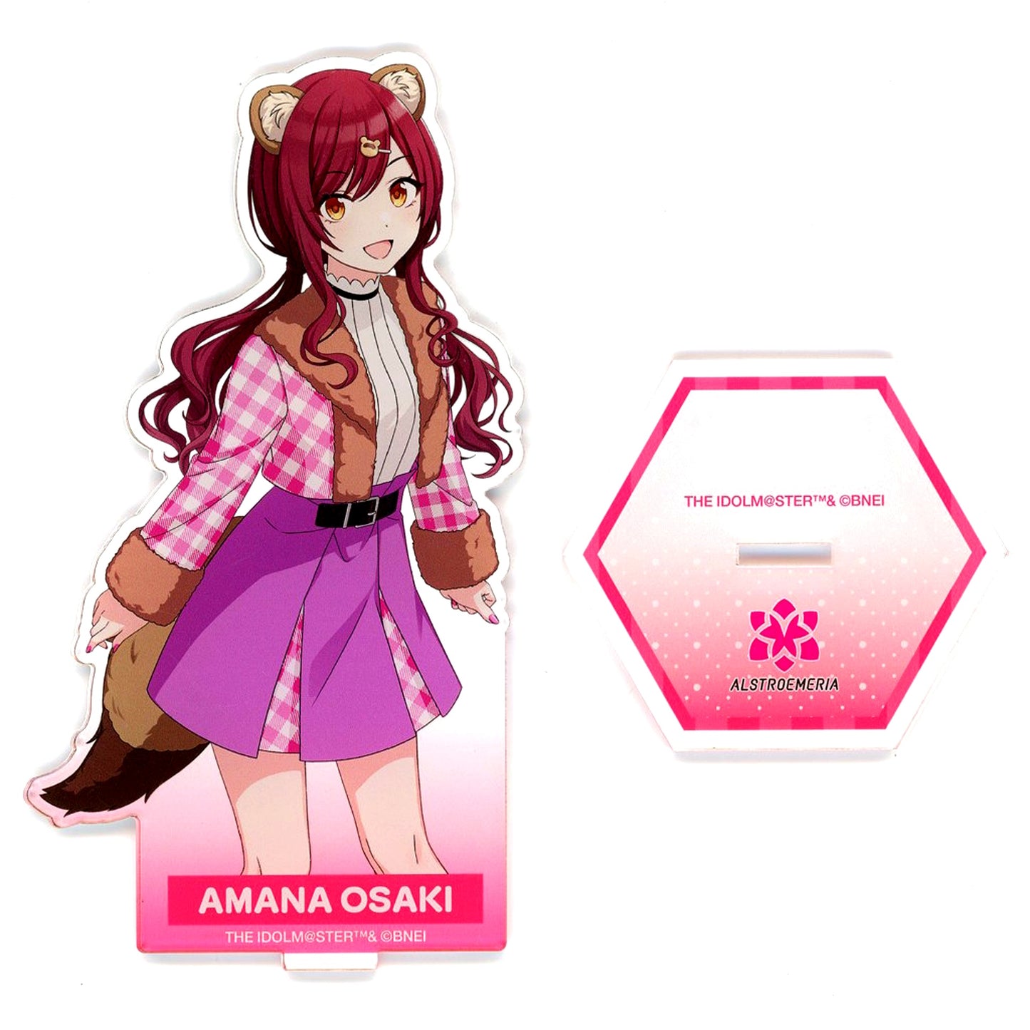 Amana Osaki The Idolm@ster Shiny Colors Checkin Kyun Acrylic Stand 6th Anniversary 60s Retro Fair [USED]