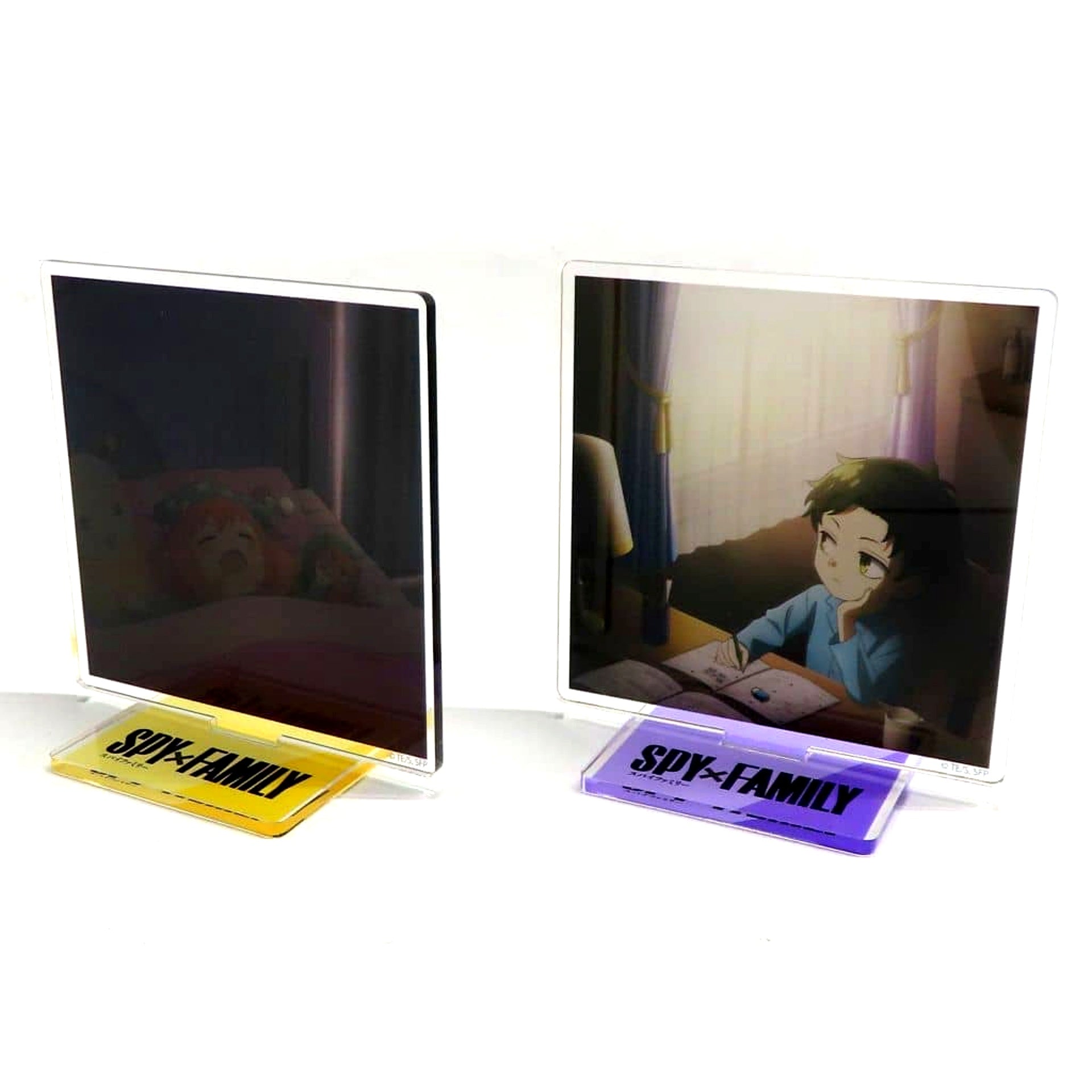 Anya Forger and Damian Desmond SPY x FAMILY Season 2 Original Illustration Acrylic Stand 2 Types Set Blu-ray/DVD Animate Complete Series Purchase Bonus Single Item [USED]