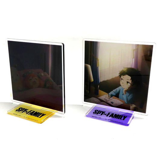 Anya Forger and Damian Desmond SPY x FAMILY Season 2 Original Illustration Acrylic Stand 2 Types Set Blu-ray/DVD Animate Complete Series Purchase Bonus Single Item [USED]
