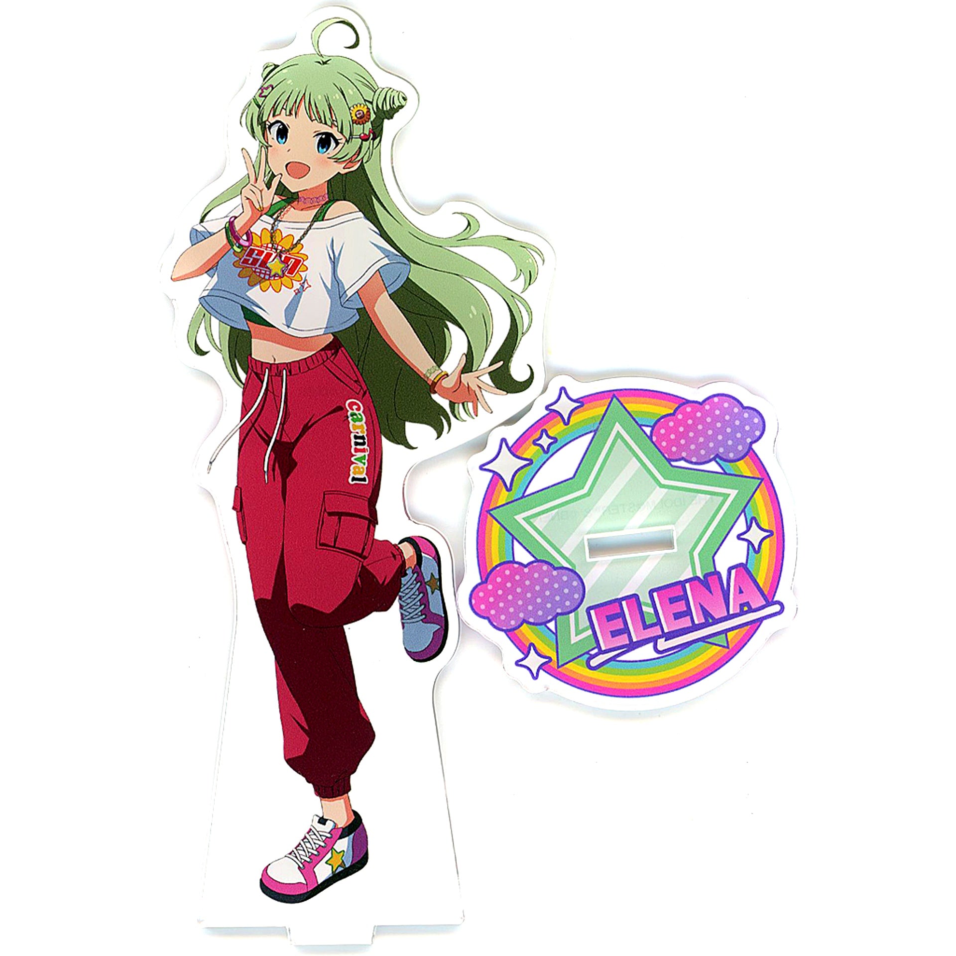 Elena Shimabara THE IDOLM@STER Million Live! Acrylic Stand BIG Don Quijote [USED]