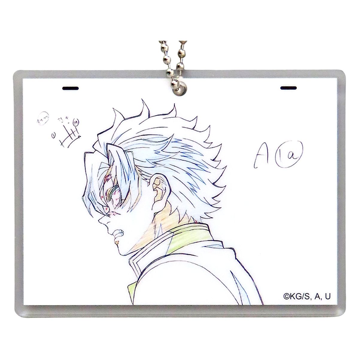 Sanemi Shinazugawa World Tour: Kimetsu no Yaiba Kizuna no Kiseki Soshite Hashira Geiko e Original Picture Style Acrylic Charm ufotable Dining 3rd Term Limited Fun Lottery Prize Charm [USED]