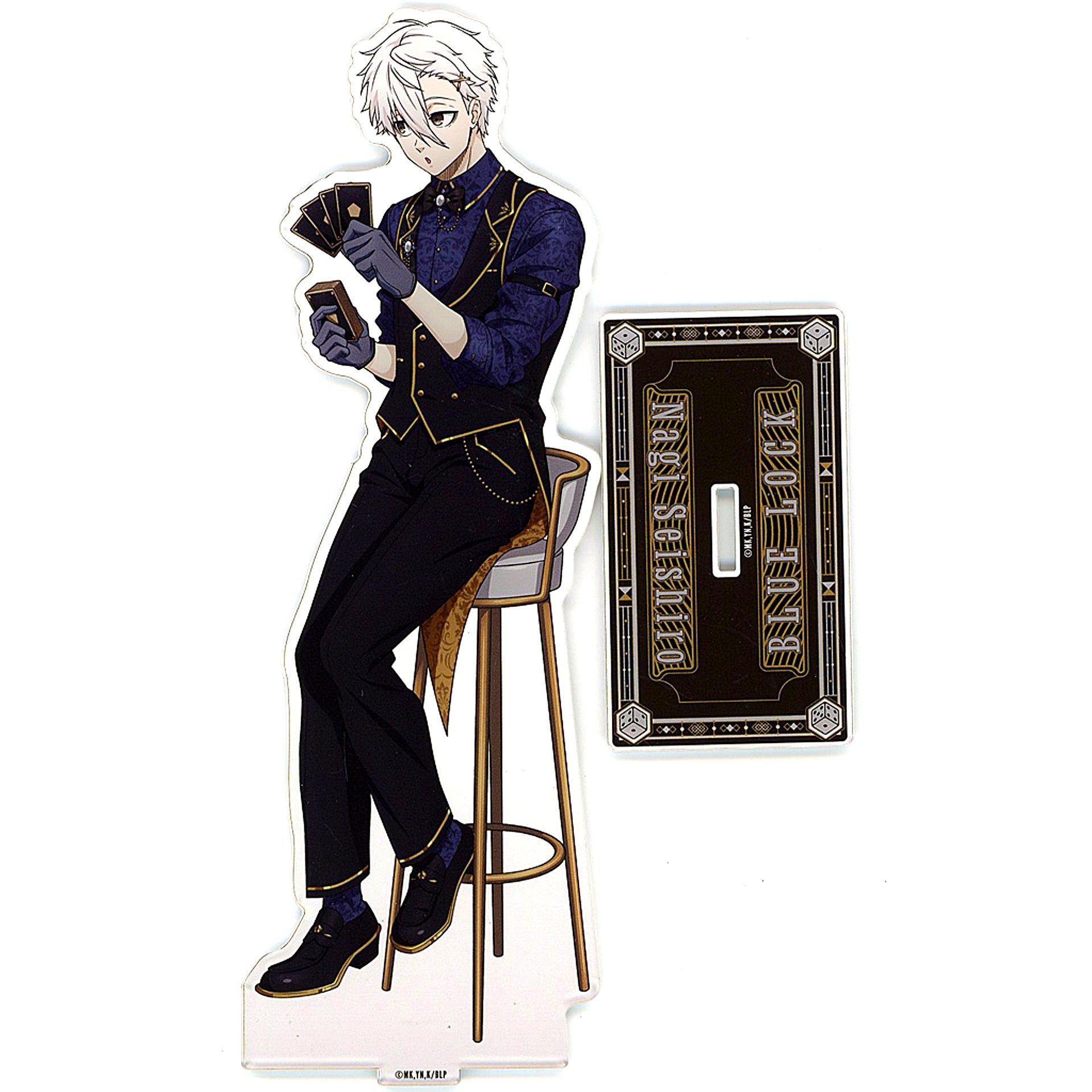 Seishiro Nagi CASINO Dealer Big Acrylic Stand BLUELOCK CASINO Dealer Animega x Sofmap Pre-Sale Fair Made-to-Order Limited [USED]