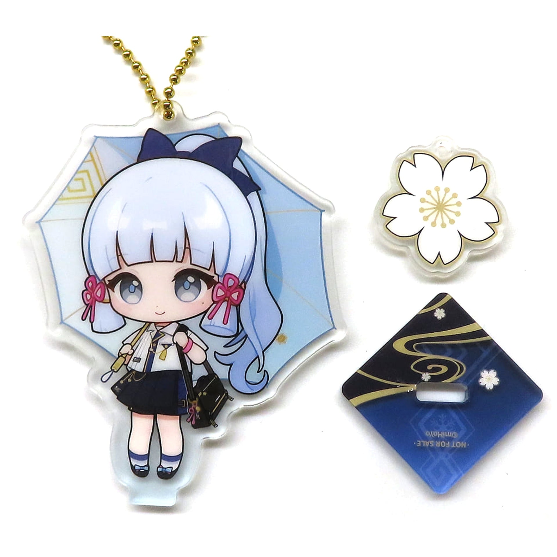 Genshin Kamisato Ayaka Acrylic Stand Keychain Bonus for Purchasing Shoulder Bag from the Character Image Series Acrylic Stands [USED]