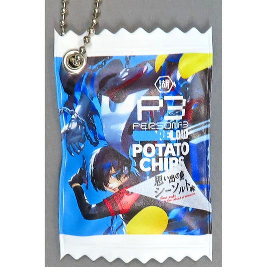 Persona 3 Reload X Koikeya Protagonist Color Original Charm Bonus Enclosed with Potato Chips Memory Island Sea Salt Flavor Charm [USED]