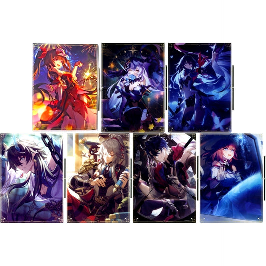 Set of 7 Acrylic Board Honkai: Star Rail GiGO Limited [USED]