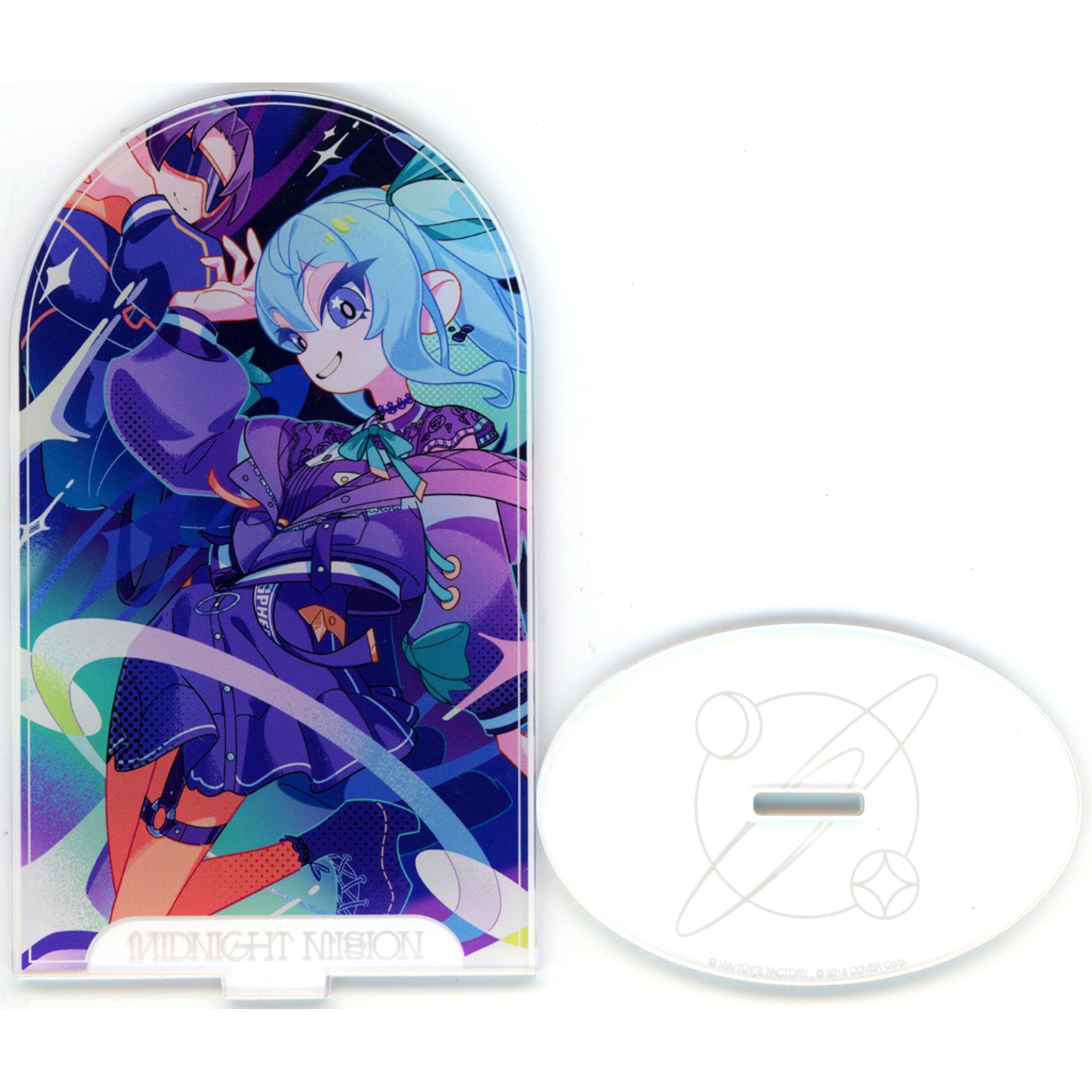 Hoshimachi Suisei & TAKU type-C PD MGO Acrylic Stand VTuber hololive Midnight Grand Orchestra Exhibition MIDNIGHT MISSION [USED]
