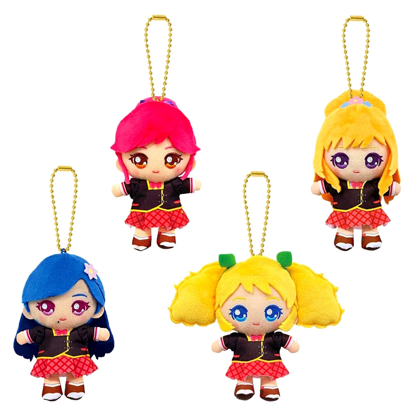 Group Osuwari Ball Chain Mascot Dream Academy Set Aikatsu! [USED]