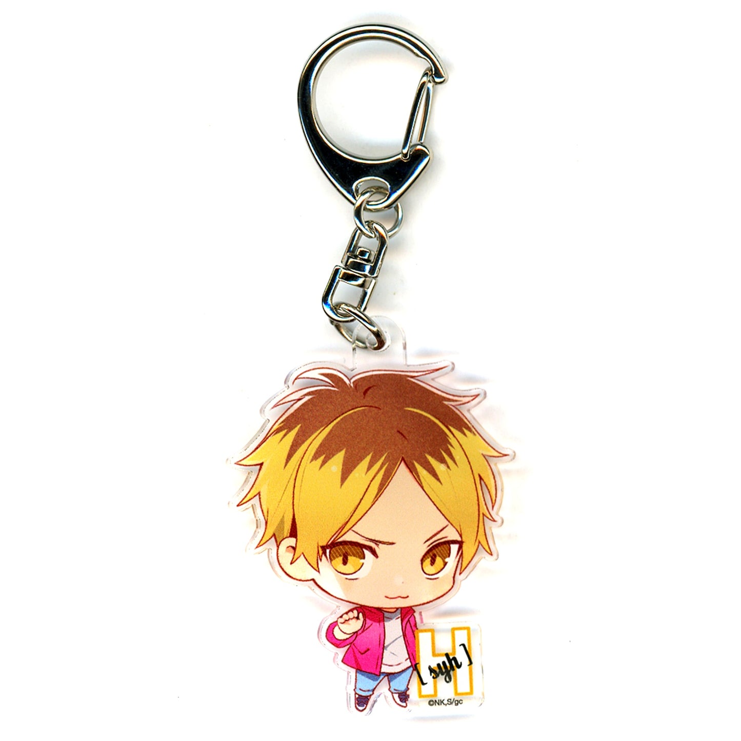 Hiiragi Kashima Given Trading Initial Keychain Movie Hiiragi mix [USED]