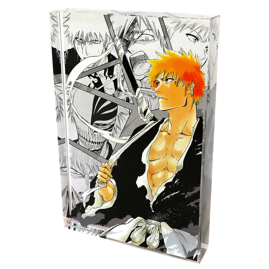 Ichigo Kurosaki Bleach x Yokohama Landmark Tower THE LOCUS OF BRAVE Acrylic Block [USED]