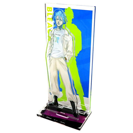 Grimmjow Jaegerjaquez BLEACH Acrylic Stand with Background Yokohama Landmark Tower THE LOCUS OF BRAVE [USED]