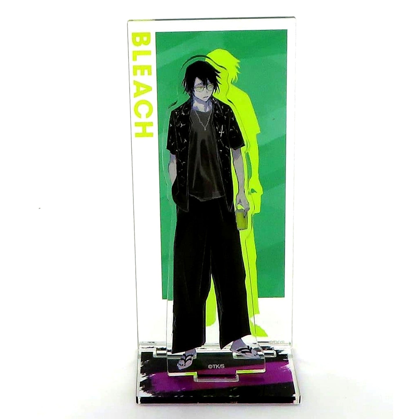 Ulquiorra Cifer BLEACH Acrylic Stand with Background Yokohama Landmark Tower THE LOCUS OF BRAVE [USED]