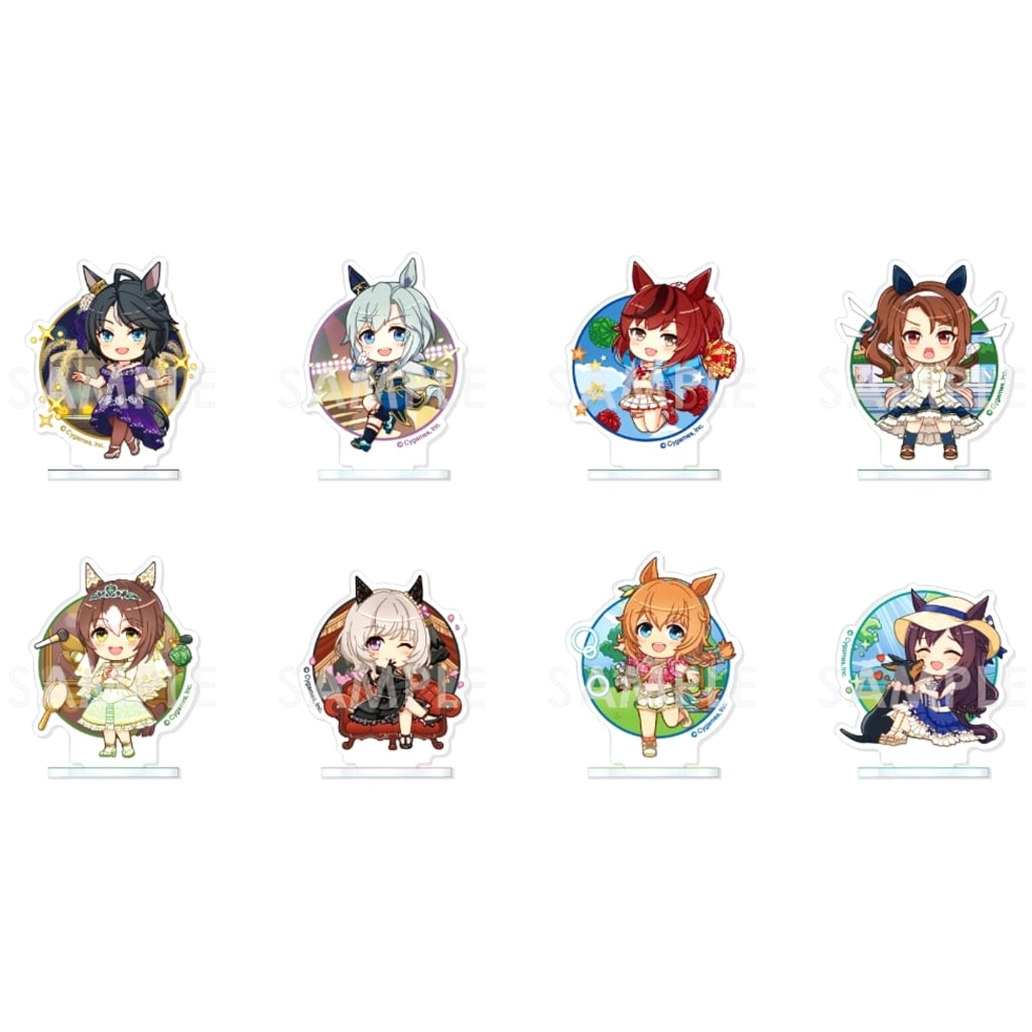 Fuji Kiseki & Others Umamusume All 8 Types Set Charafeuille Acrylic Stand Story Event Selection Vol.3 [USED]